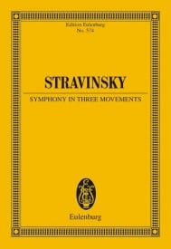 Stravinsky: Symphony in three movements (Study Score) published by Eulenburg